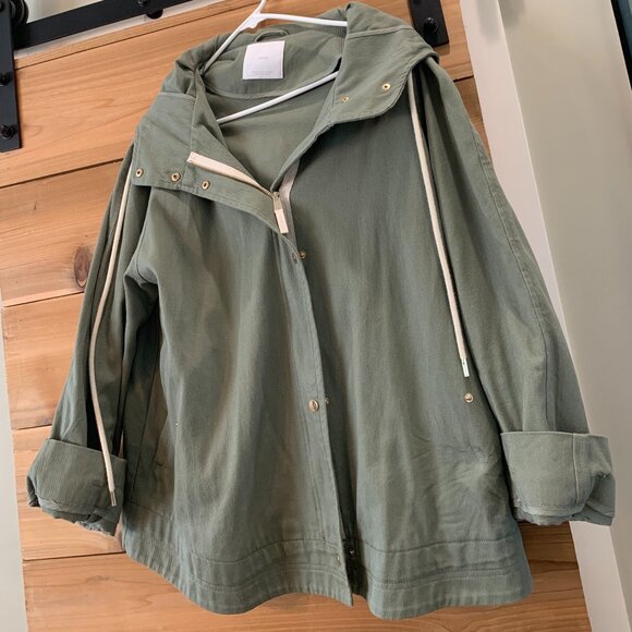 Mango Hooded Cotton Jacket - Picture 2 of 4